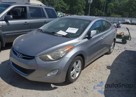 2012 Hyundai Elantra Gls (Ulsan Plant) из США, поврежденный, VIN KMHDH4AE5CU381364